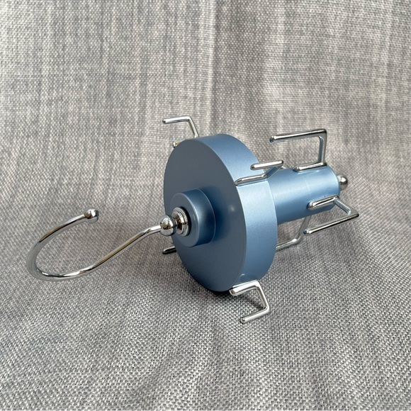 Perfect Solutions Accessories Blue Spinning Double Tier Rotating Belt Organizer - Picture 5 of 11